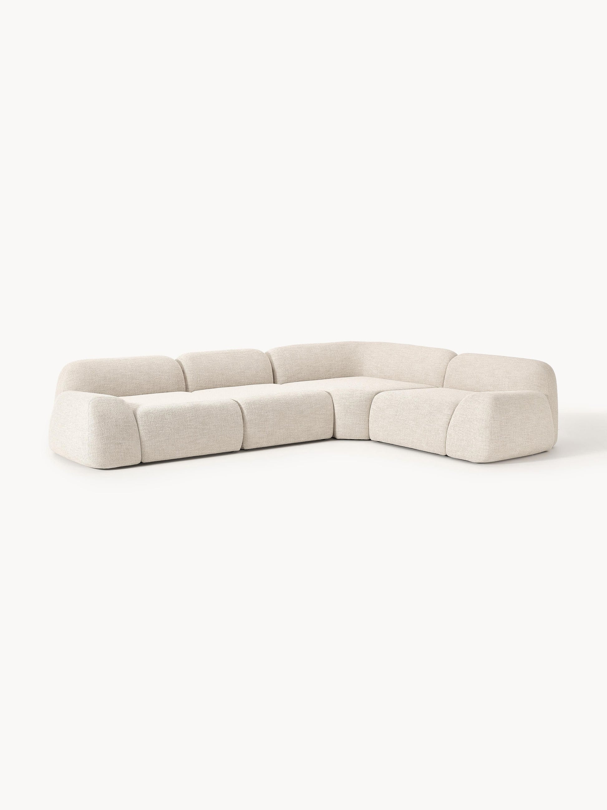 Wolke Modular Bouclé Corner Sofa (4-Seater)
