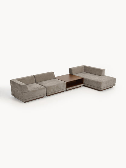 Colin Modular Corner Sofa (4-Seater) with Coffee Table