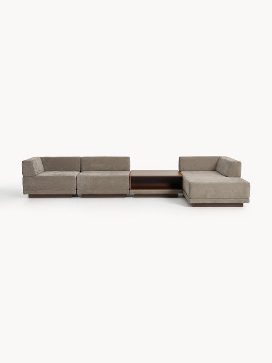 Colin Modular Corner Sofa (4-Seater) with Coffee Table