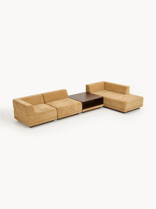 Colin Modular Corner Sofa (4-Seater) with Coffee Table