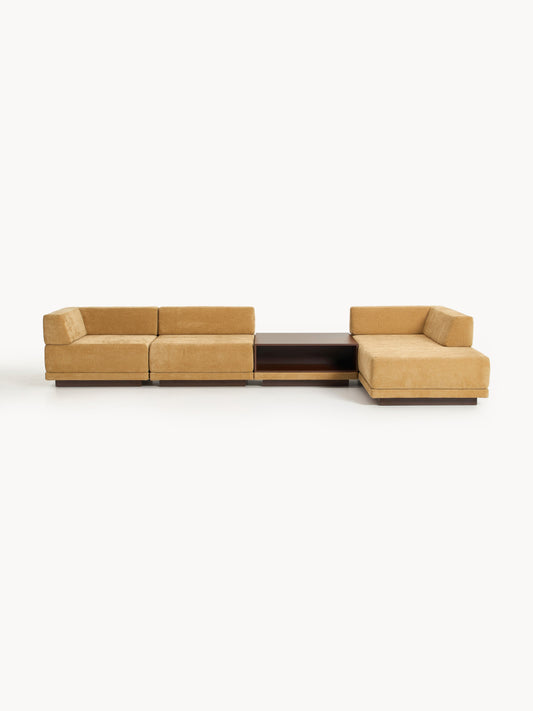 Colin Modular Corner Sofa (4-Seater) with Coffee Table