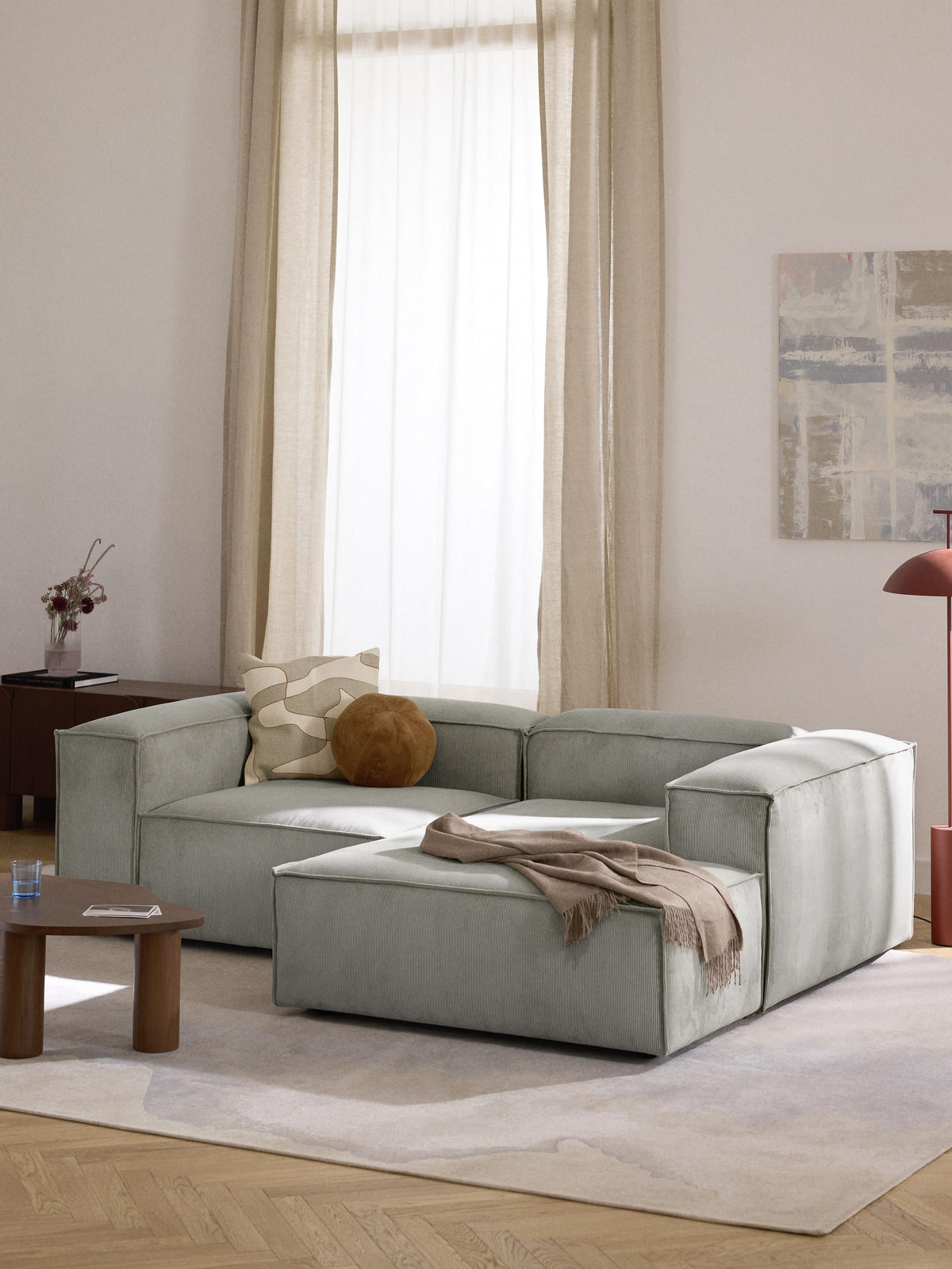 Lennon Modular Corner Sofa (2-Seater) in Corduroy