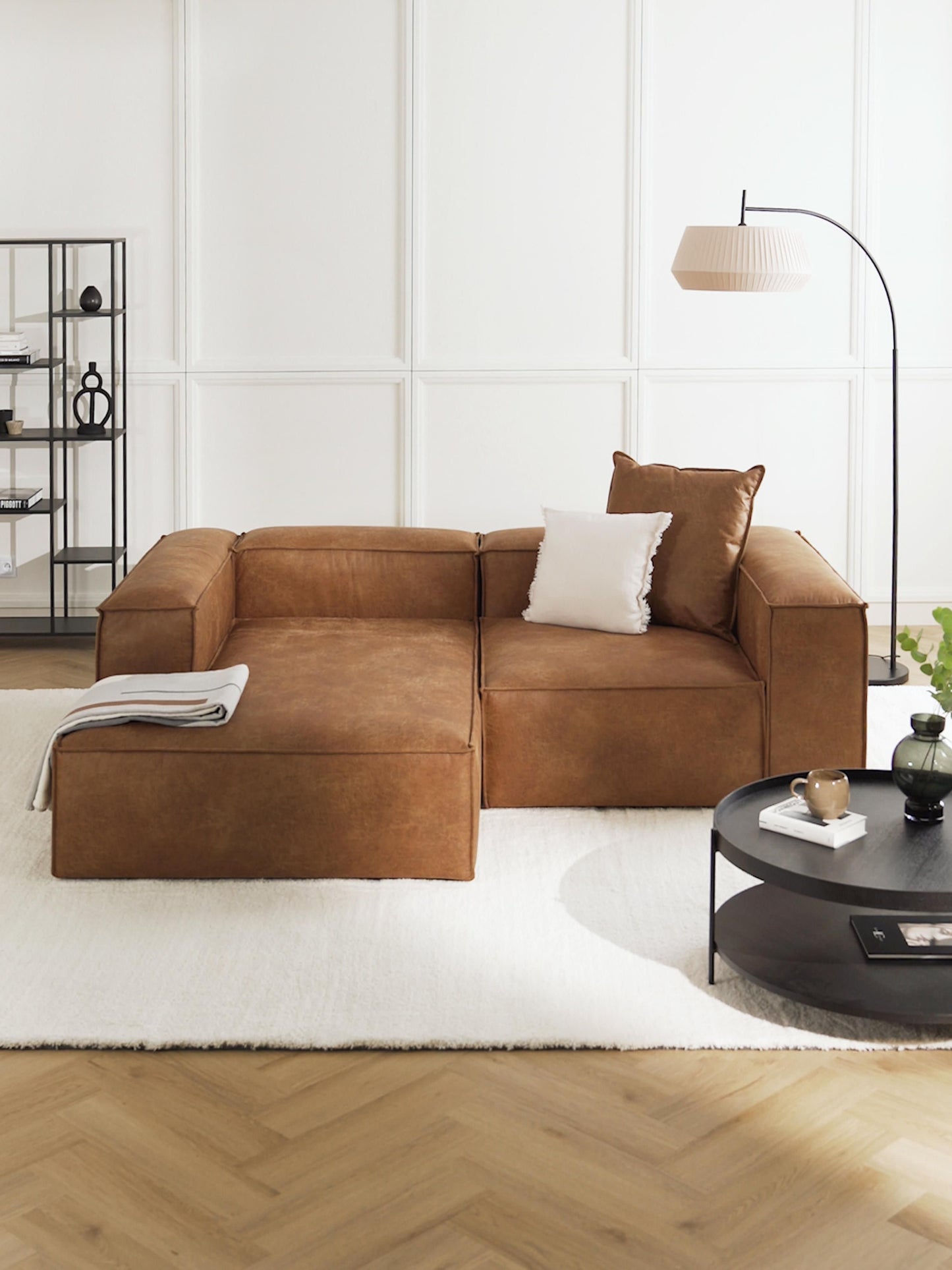 Lennon Modular Corner Sofa (2-Seater) in Leather