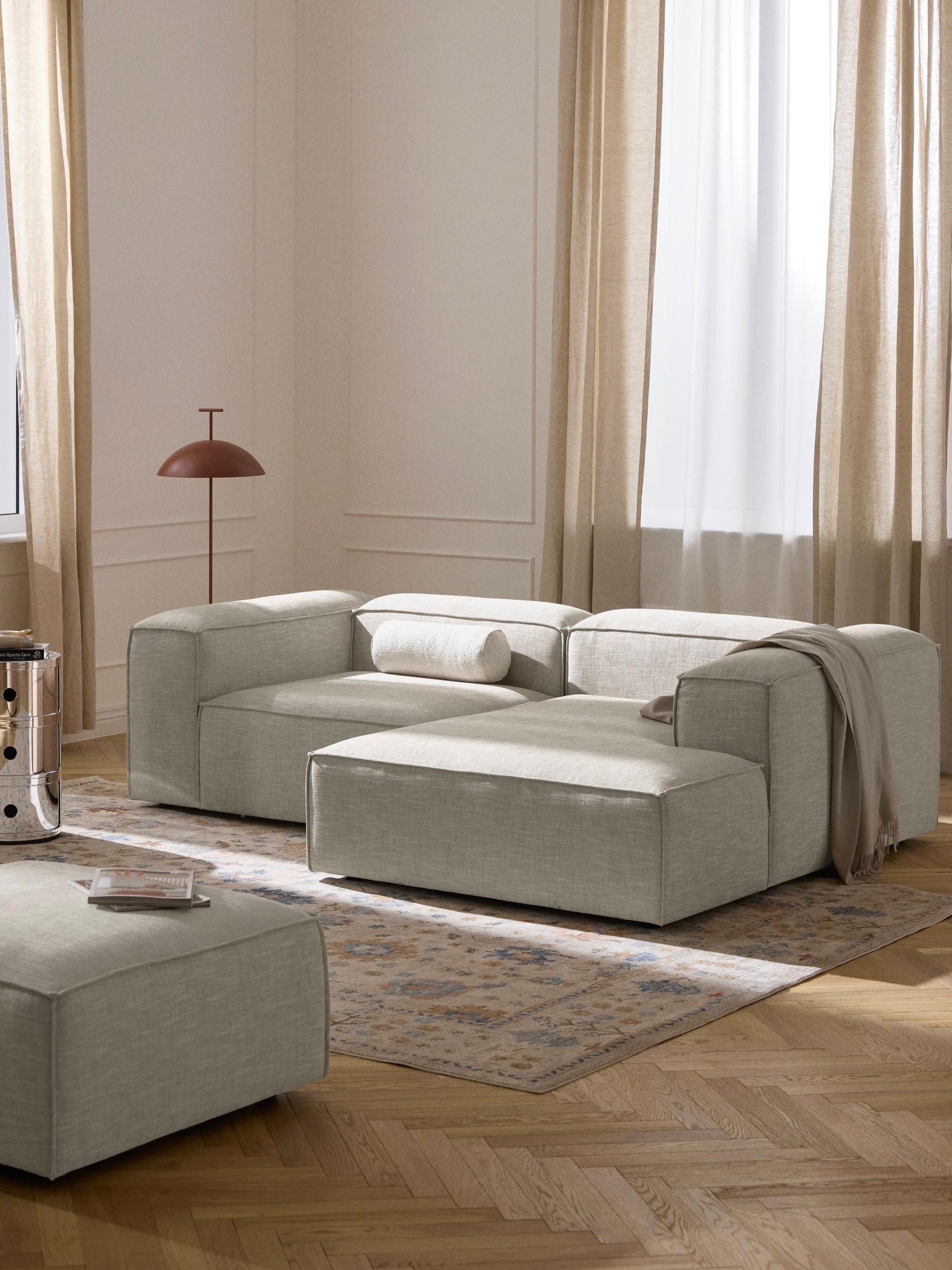 Lennon Modular Corner Sofa (2-Seater) in Linen Blend
