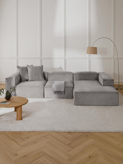 Lennon Modular Corner Sofa (4-Seater) in Corduroy
