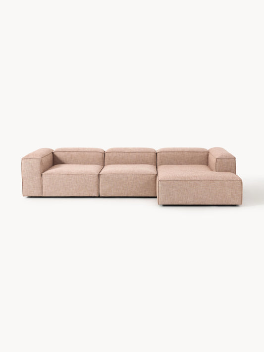 Lennon Modular Corner Sofa (4-Seater) in Linen Blend