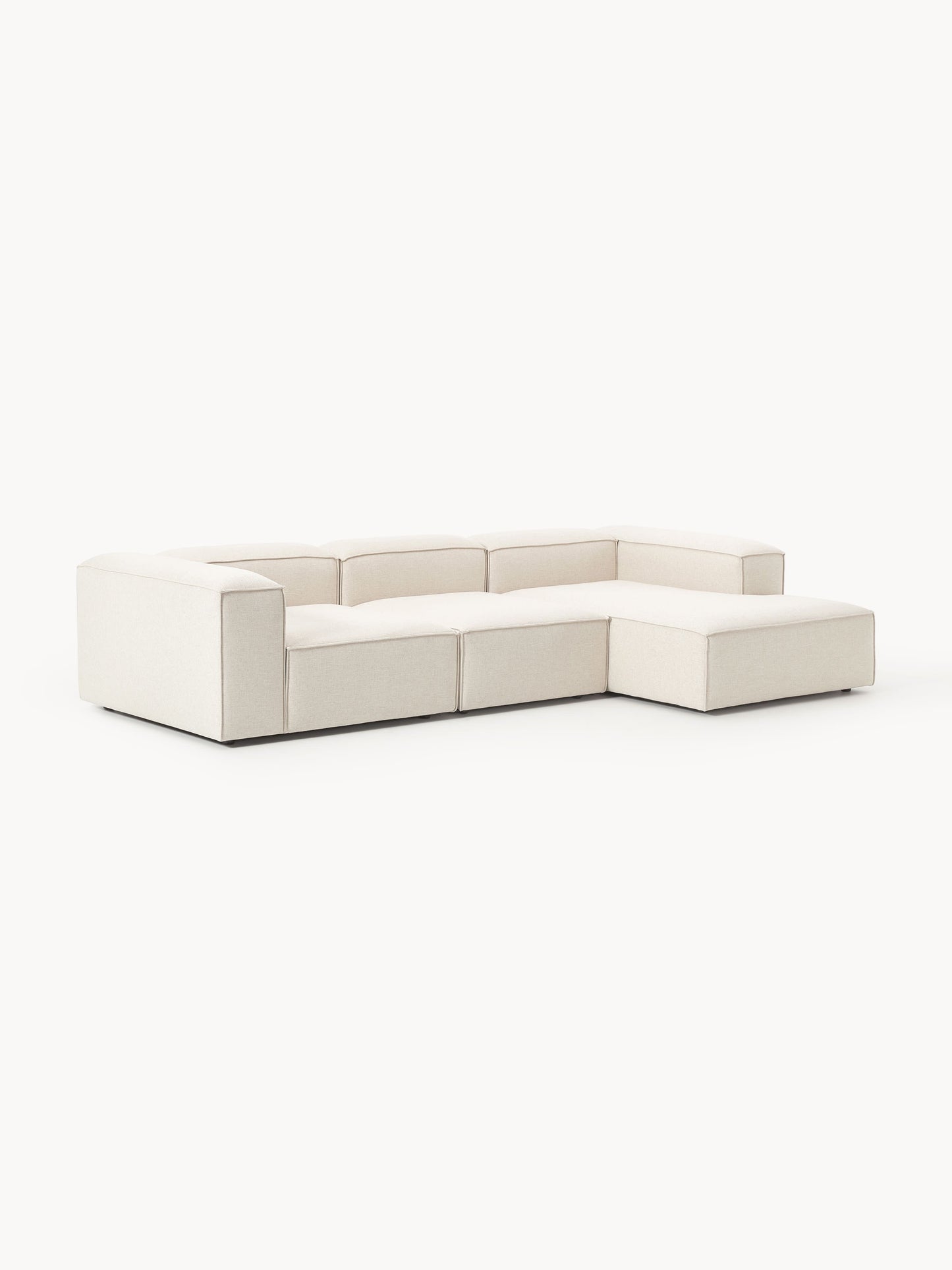 Lennon Modular Corner Sofa (4-Seater) in Linen Blend