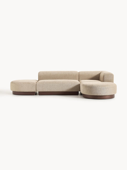 Natalie Modular Corner Sofa in Teddy Bouclé