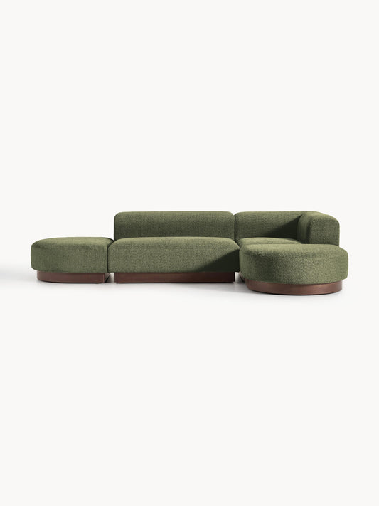 Natalie Modular Corner Sofa in Teddy Bouclé
