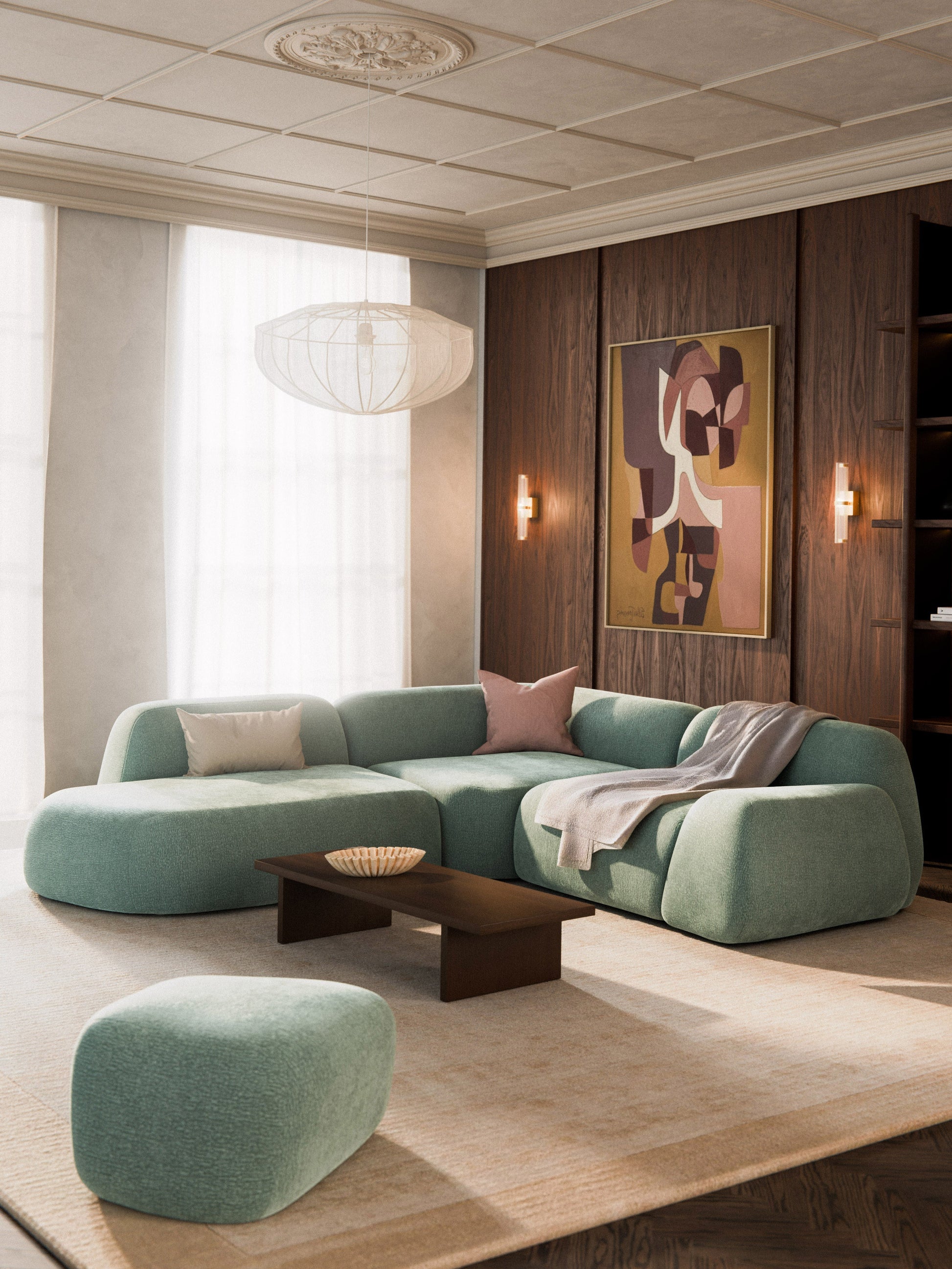 Wolke Modular Corner Sofa (4-Seater) with Chaise Longue