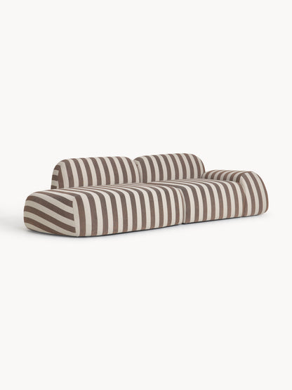 Wolke Modular Striped Sofa (3-Seater)