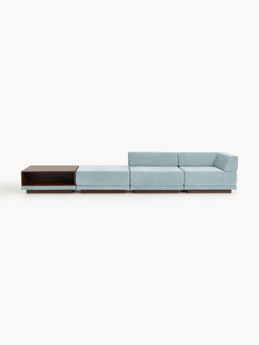 Colin Modular Sofa (4-Seater) with Coffee Table & Ottoman