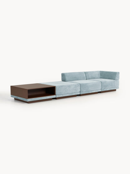 Colin Modular Sofa (4-Seater) with Coffee Table & Ottoman