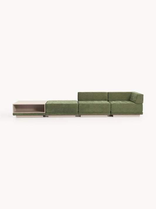 Colin Modular Sofa (4-Seater) with Coffee Table & Ottoman