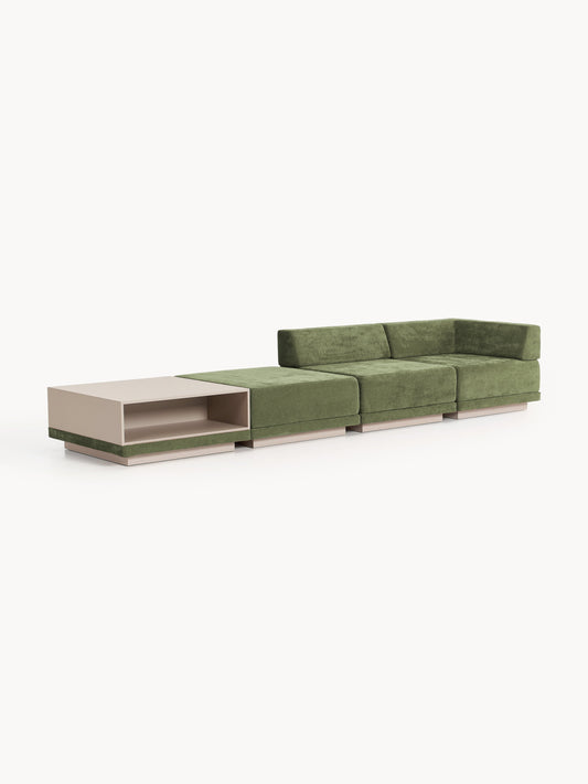 Colin Modular Sofa (4-Seater) with Coffee Table & Ottoman