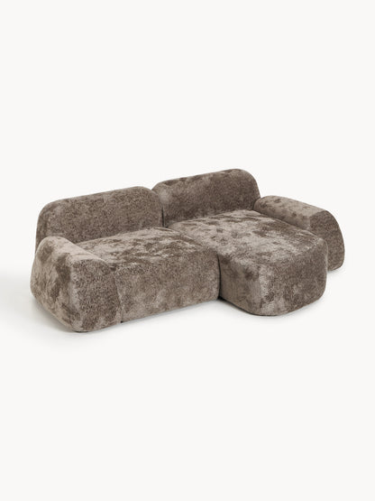 Wolke Modular Teddy Bouclé Corner Sofa (3-Seater)