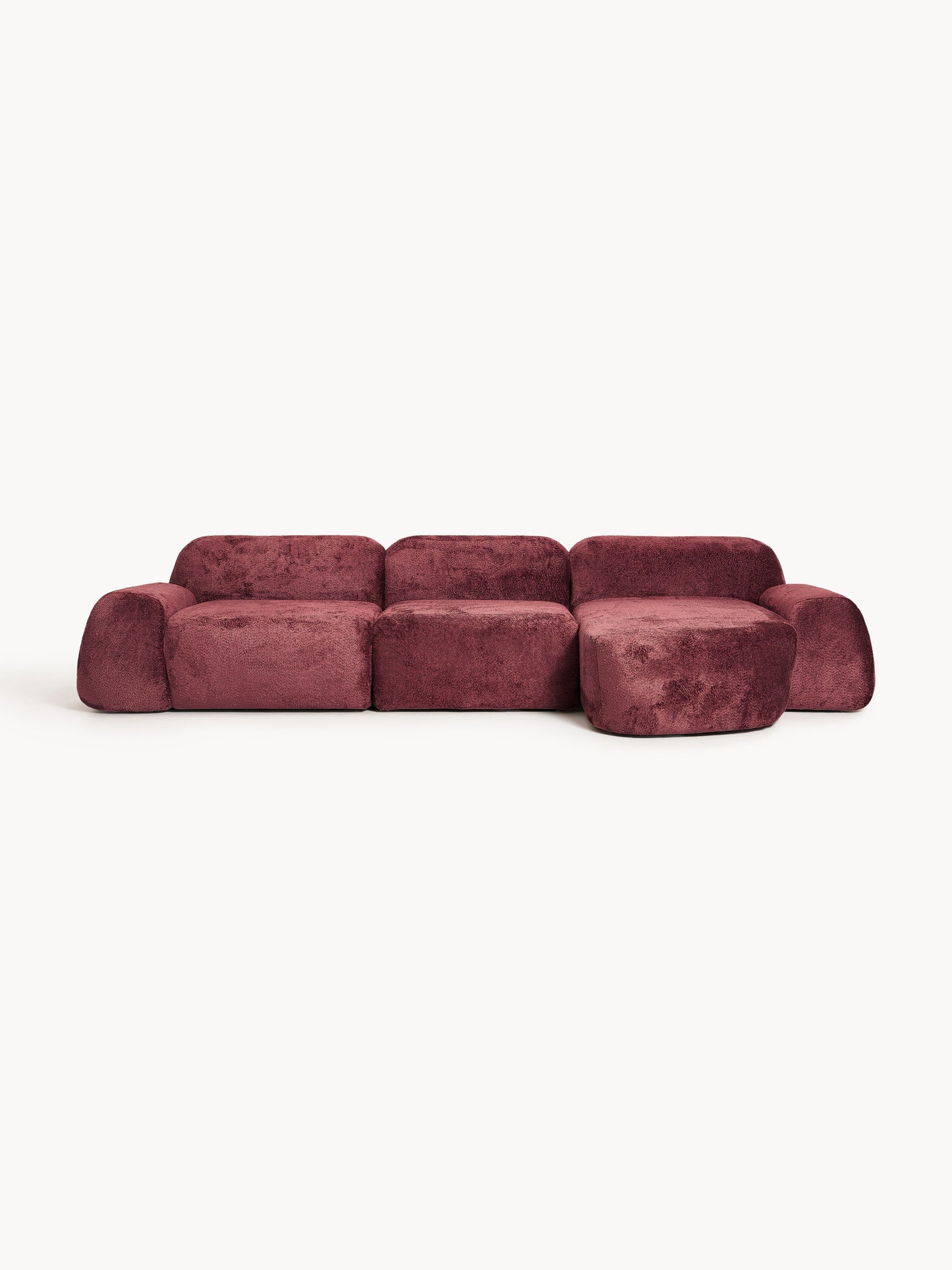 Wolke Modular Teddy Bouclé Corner Sofa (4-Seater)