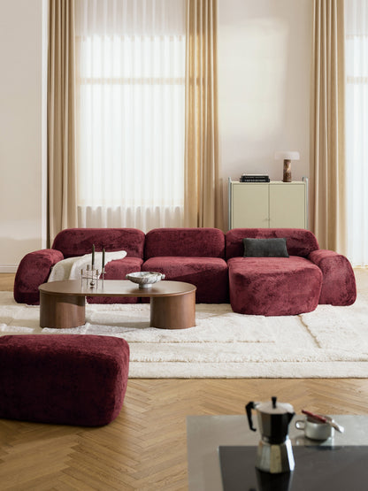 Wolke Modular Teddy Bouclé Corner Sofa (4-Seater)