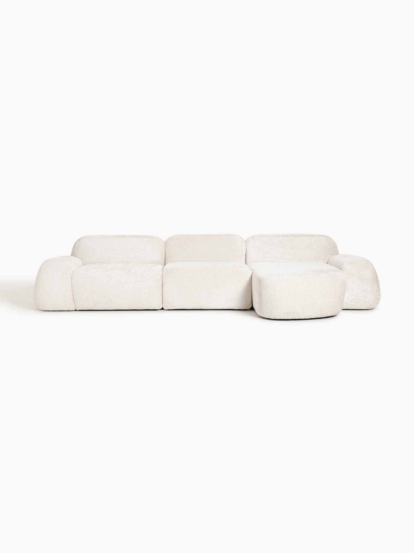 Wolke Modular Teddy Bouclé Corner Sofa (4-Seater)