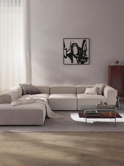 Lennon Modular XL Corner Sofa (4-Seater) in Bouclé