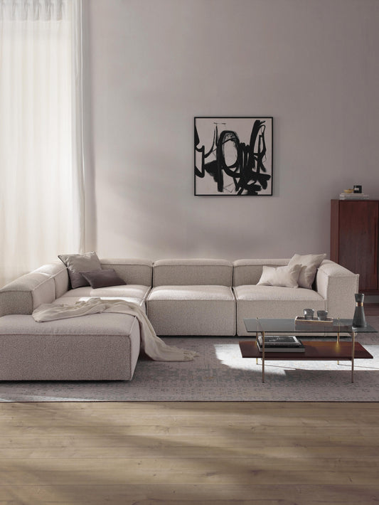 Lennon Modular XL Corner Sofa (4-Seater) in Bouclé