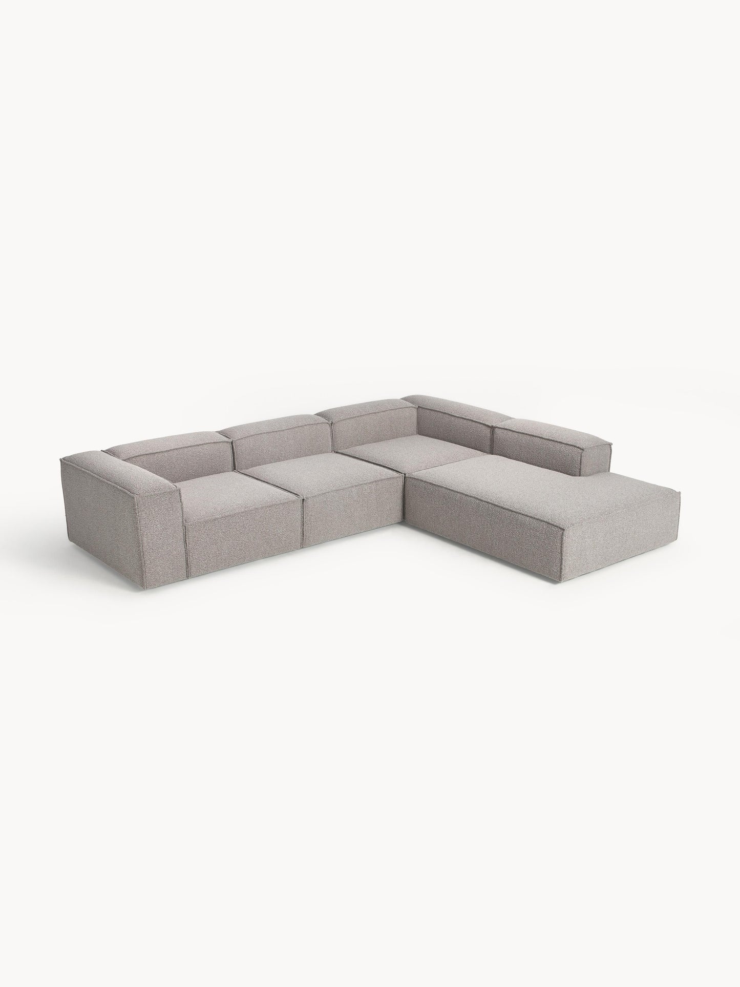 Lennon Modular XL Corner Sofa (4-Seater) in Bouclé