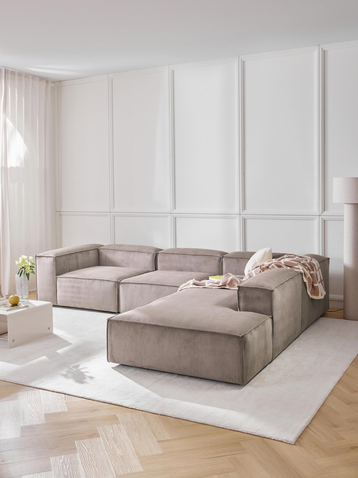 Lennon Modular XL Corner Sofa (4-Seater) in Corduroy