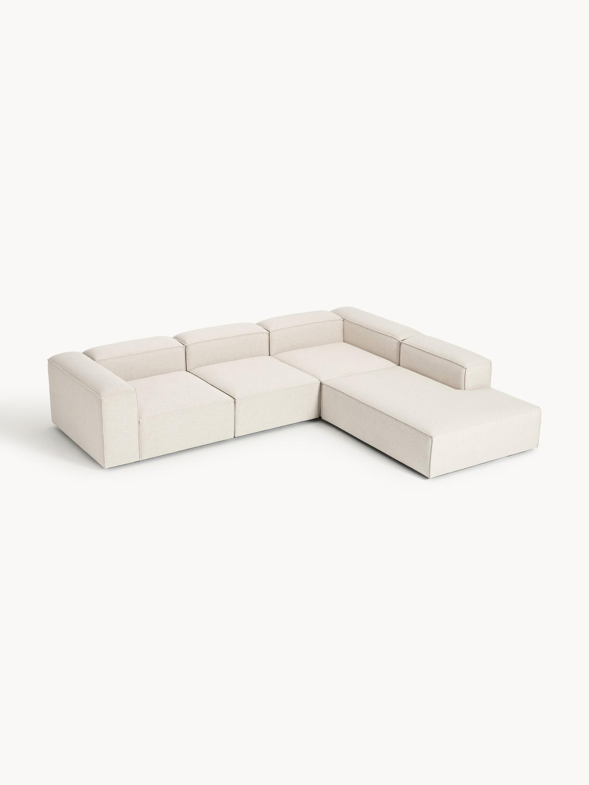 Lennon Modular XL Corner Sofa (4-Seater) in Linen Blend