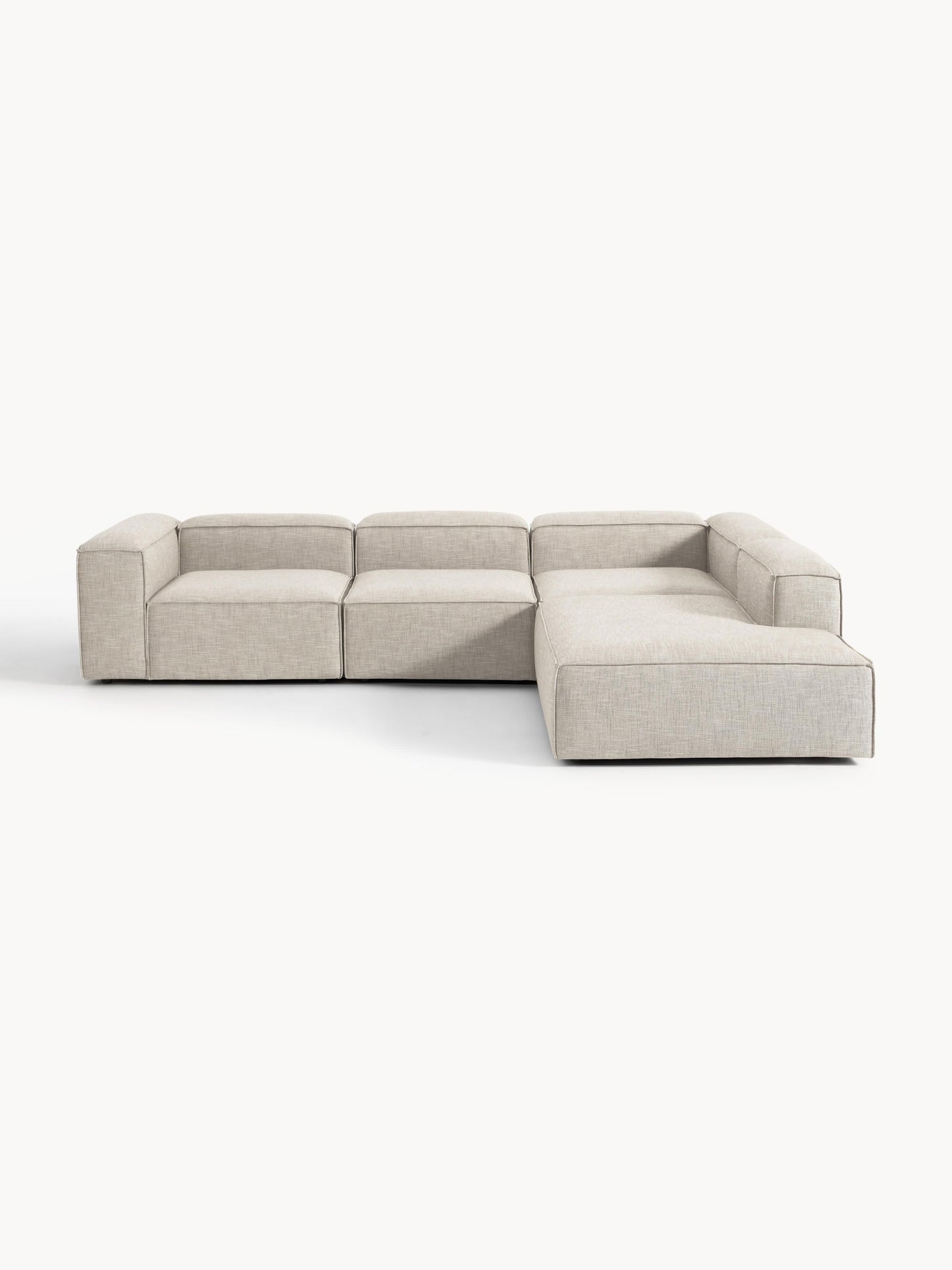 Lennon Modular XL Corner Sofa (4-Seater) in Linen Blend