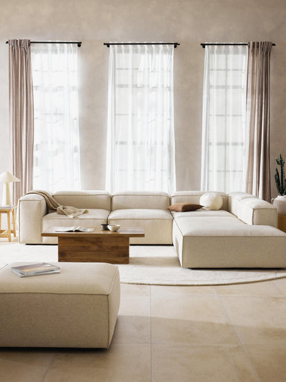 Lennon Modular XL Corner Sofa (4-Seater) in Linen Blend