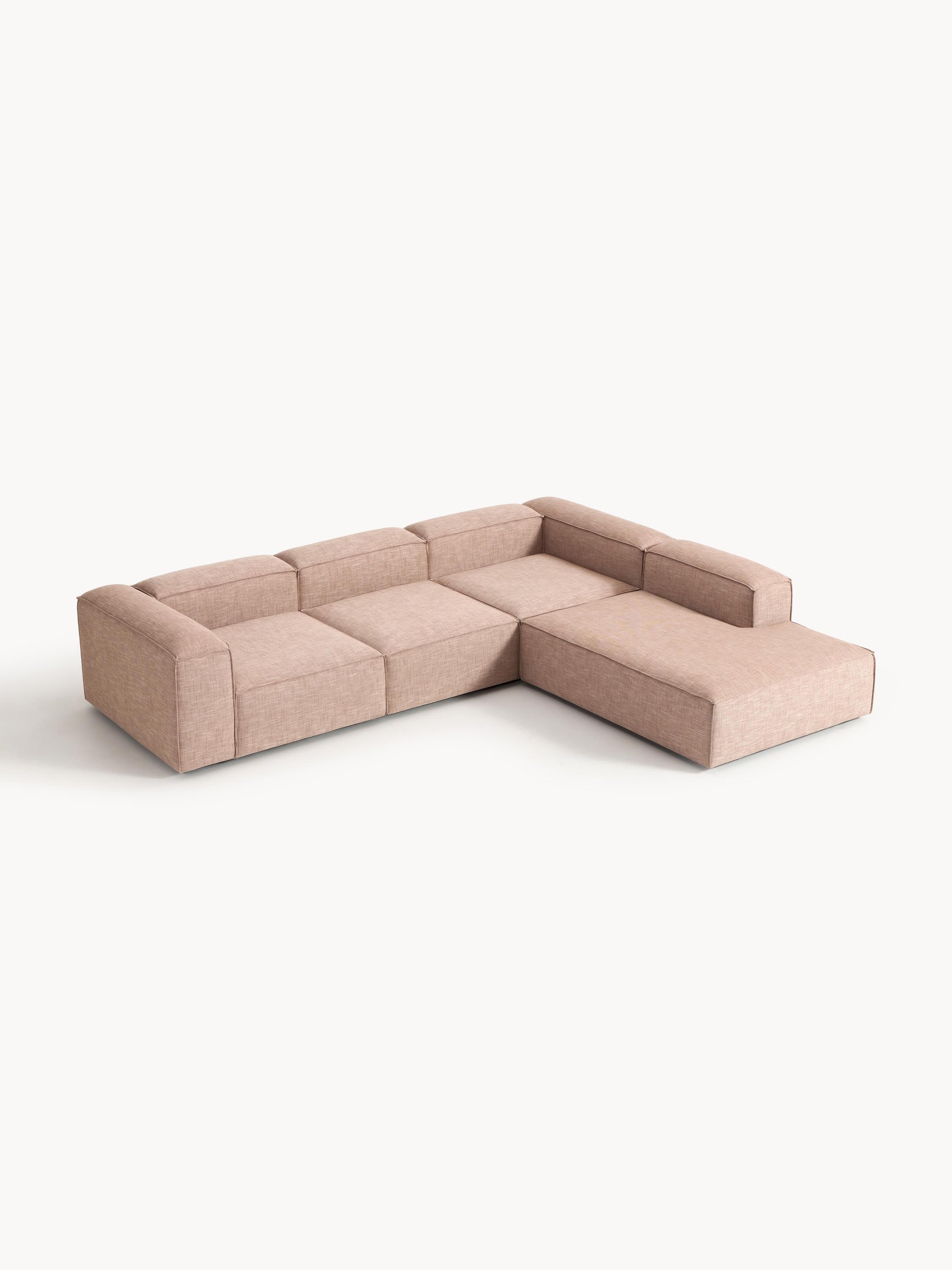 Lennon Modular XL Corner Sofa (4-Seater) in Linen Blend