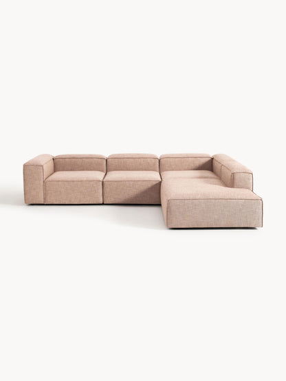 Lennon Modular XL Corner Sofa (4-Seater) in Linen Blend