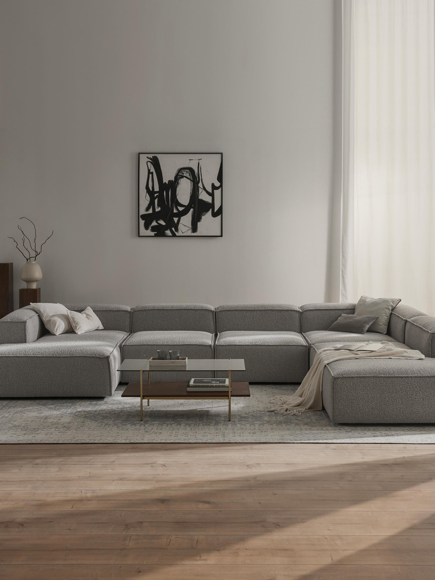 Lennon Modular XL Sofa in Bouclé