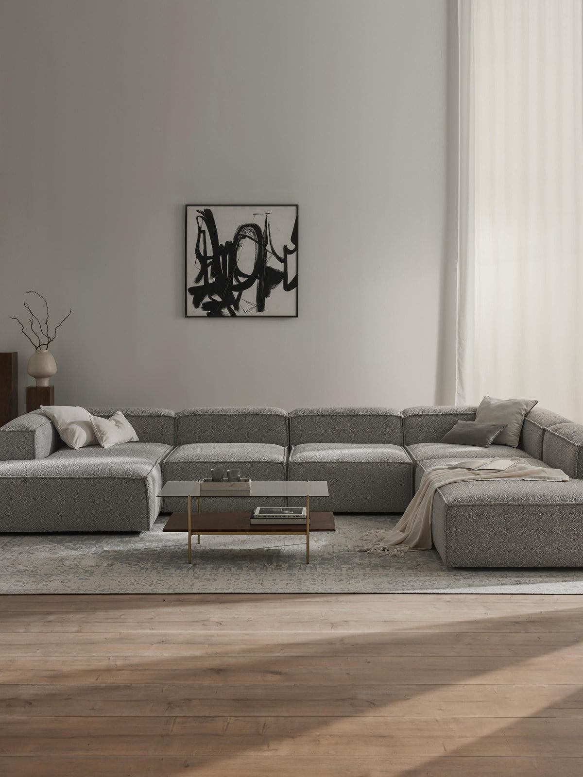Lennon Modular XL Sofa in Bouclé