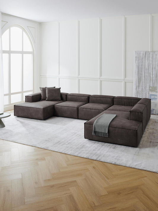 Lennon Modular XL Sofa in Leather