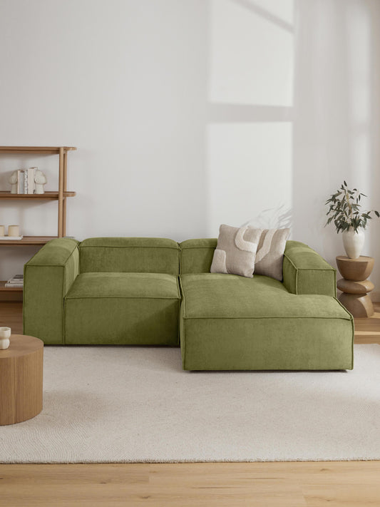 Lennon Ottoman Corner Module in Corduroy