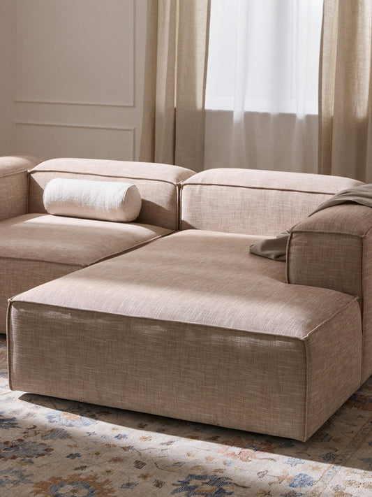 Lennon Ottoman Corner Module in Linen Blend