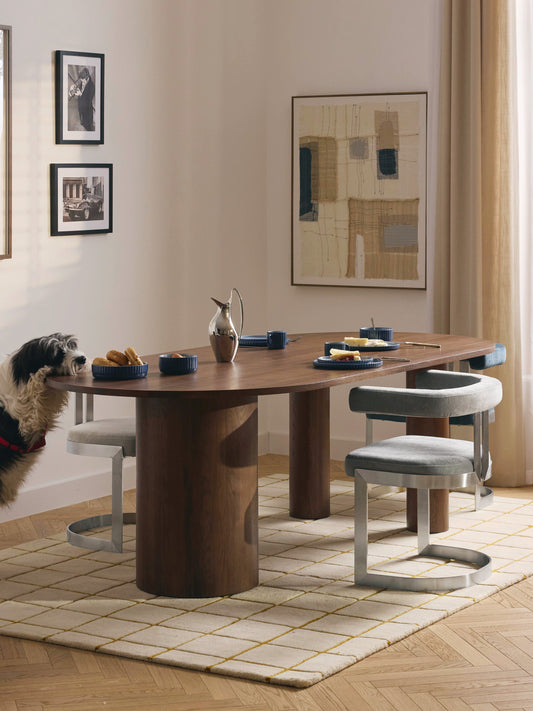 Dunia Oval Dining Table in Oak, in Various Sizes