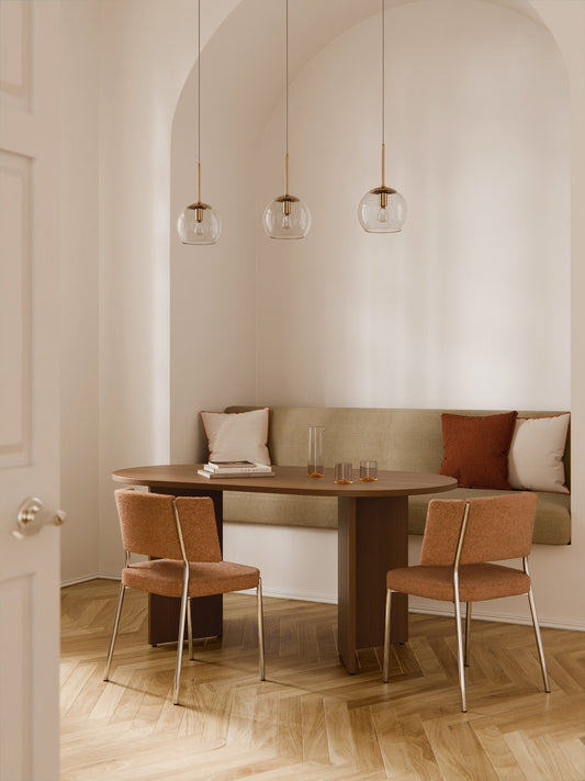 Toni Oval Wooden Dining Table, in Various Sizes