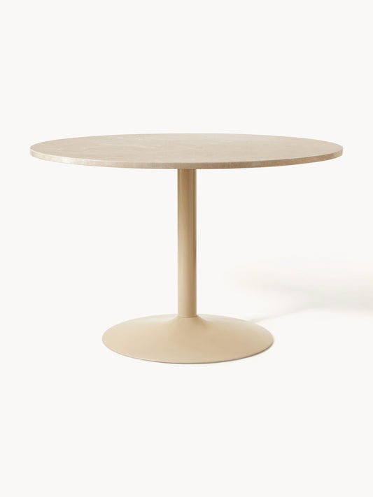 Miley Oval Marble Dining Table, 120 x 90 cm