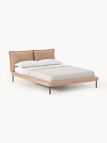 Amelia Upholstered Bed in Teddy Bouclé