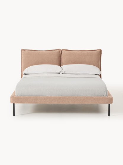 Amelia Upholstered Bed in Teddy Bouclé