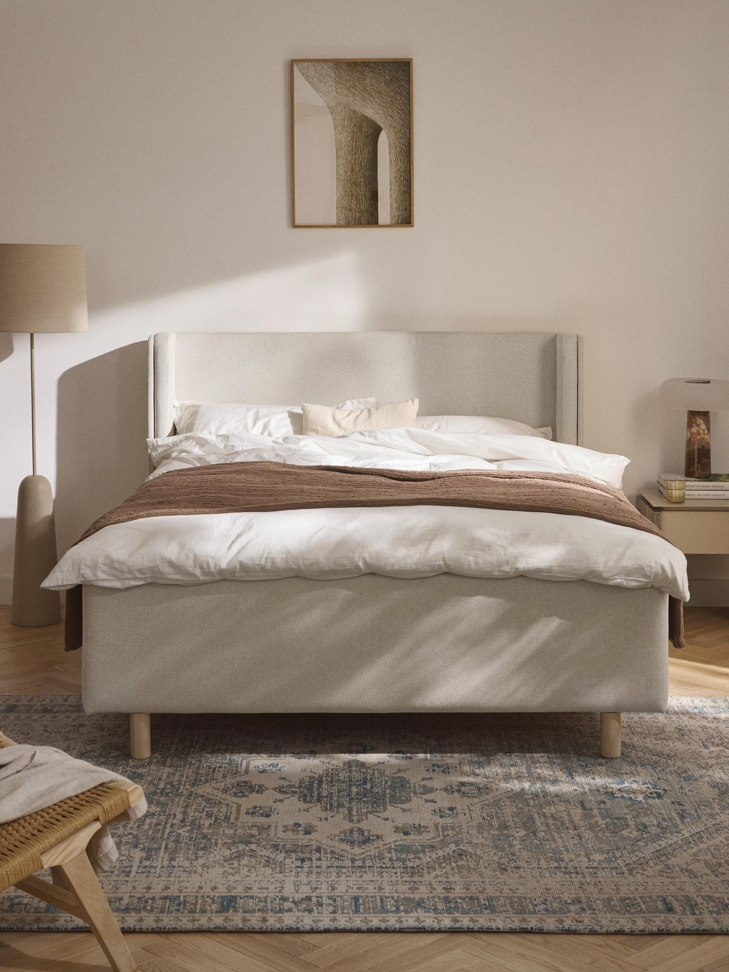 Arche Upholstered Bed with Drawers