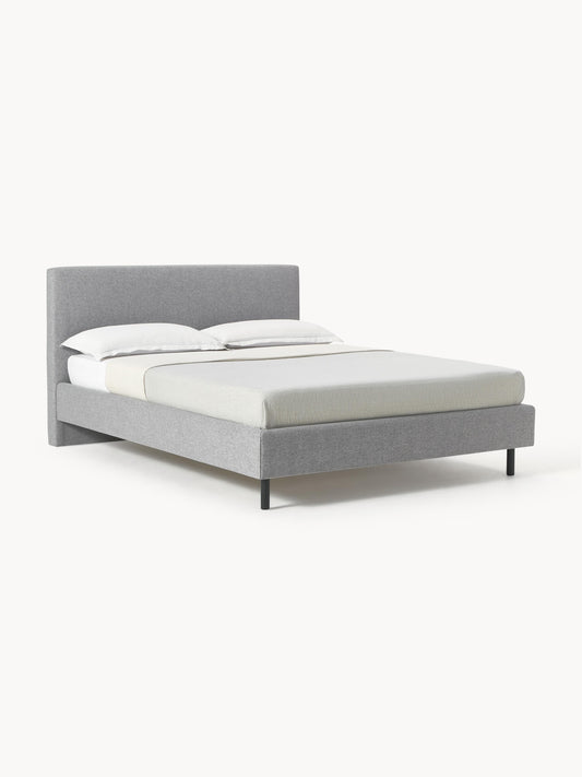 Giulia Upholstered Bed with Wooden Feet