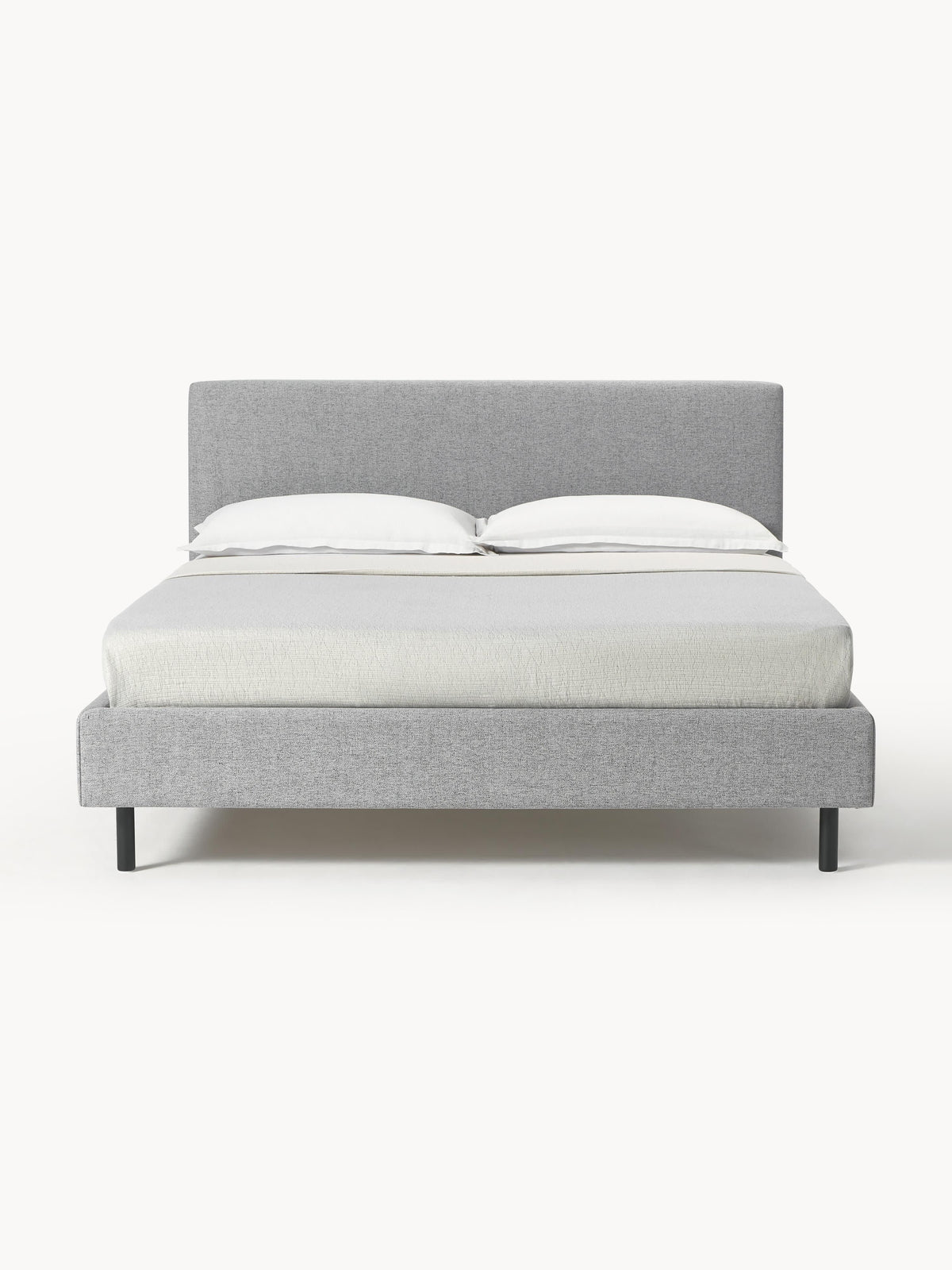 Giulia Upholstered Bed with Wooden Feet