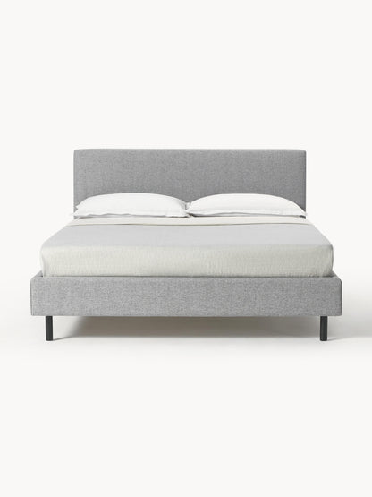 Giulia Upholstered Bed with Wooden Feet