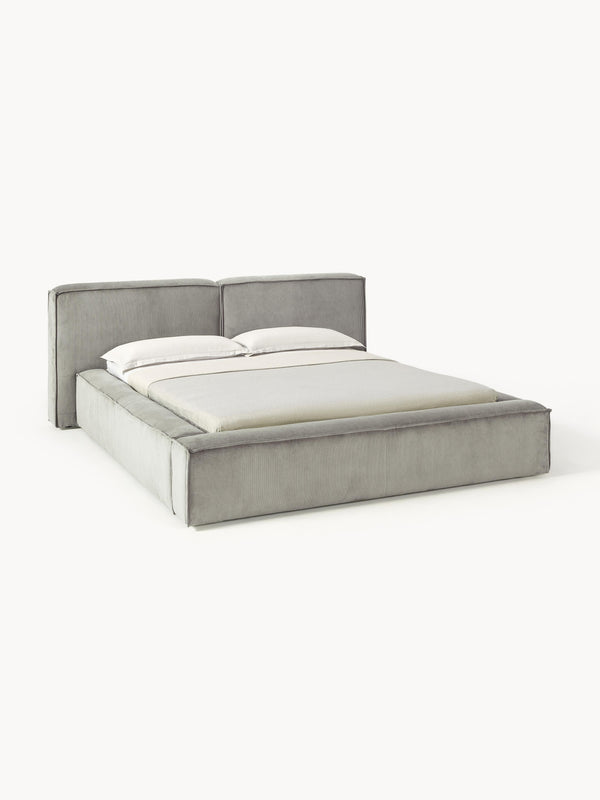 Lennon Upholstered Bed in Corduroy