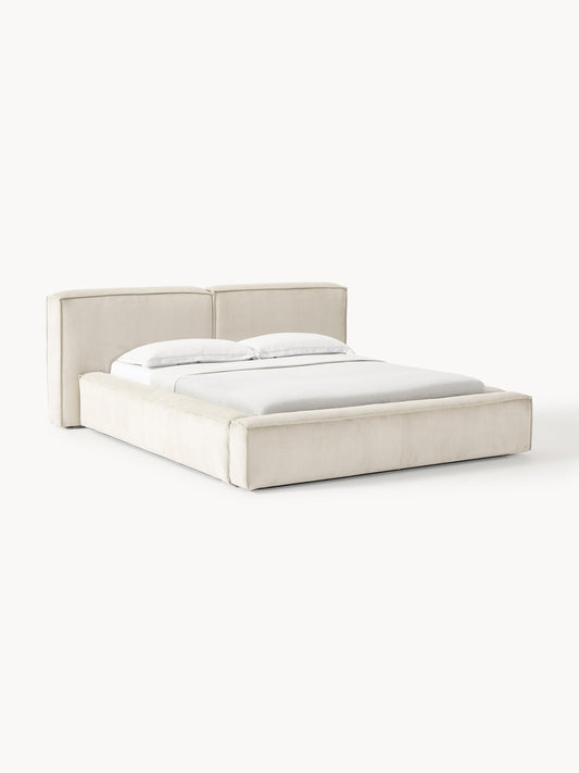 Lennon Corduroy Upholstered Bed with Storage