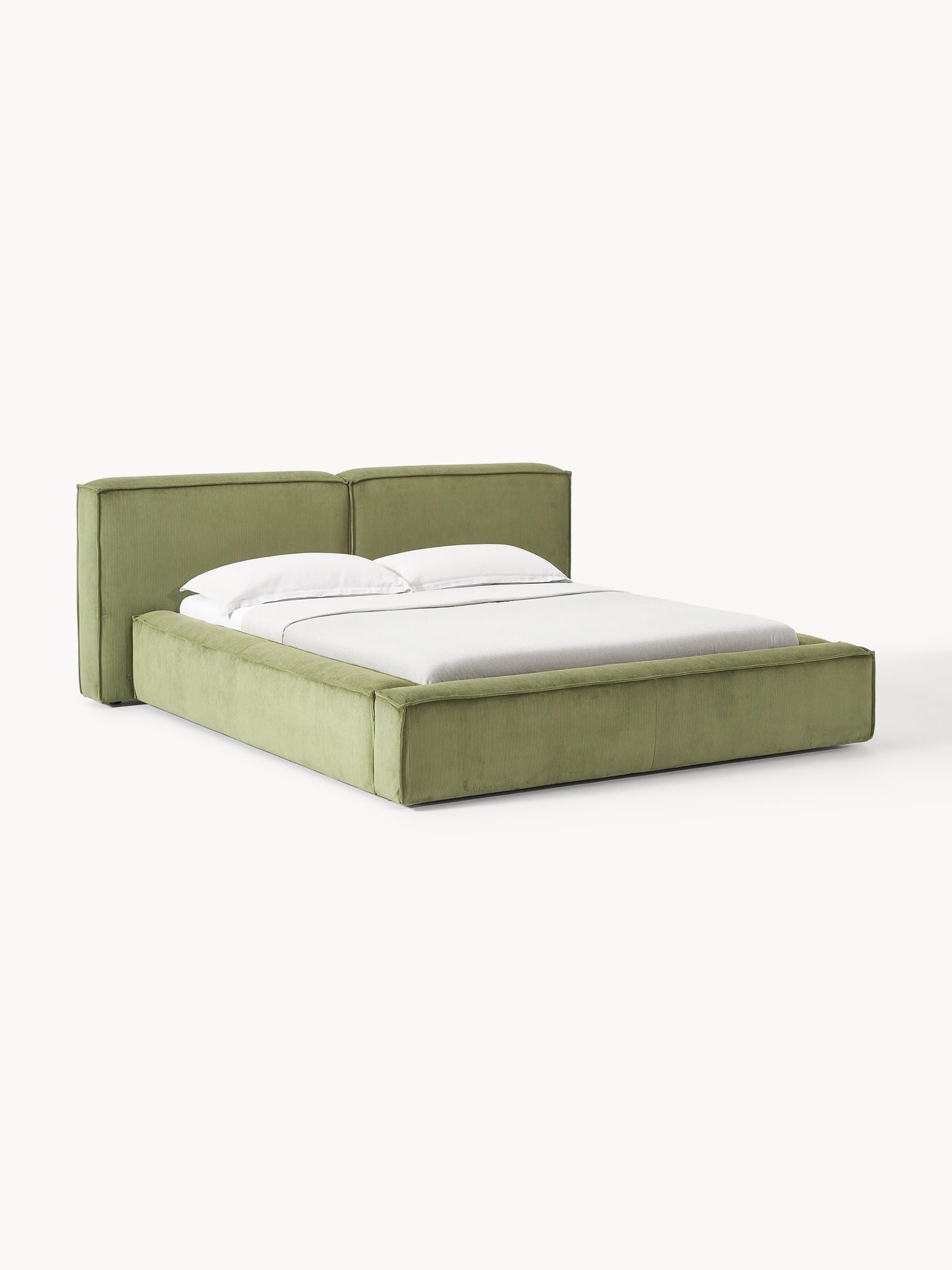 Lennon Corduroy Upholstered Bed with Storage