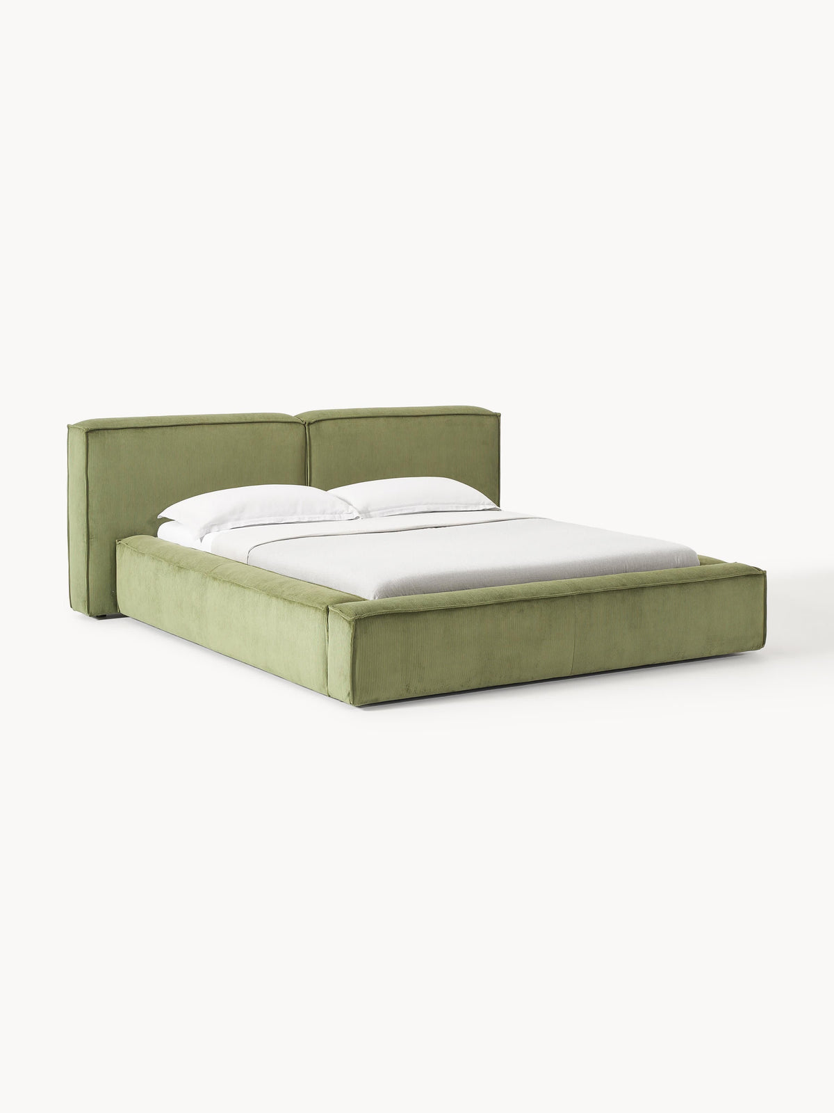 Lennon Corduroy Upholstered Bed with Storage
